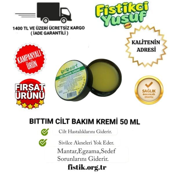 1 ADET BITTIM ÖZLÜ CİLT BAKIM KREMİ 50ML