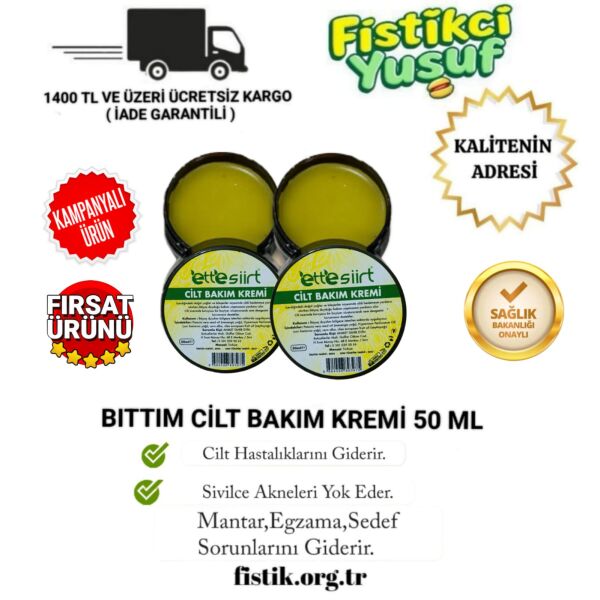 2 ADET BITTIM ÖZLÜ CİLT BAKIM KREMİ 50ML