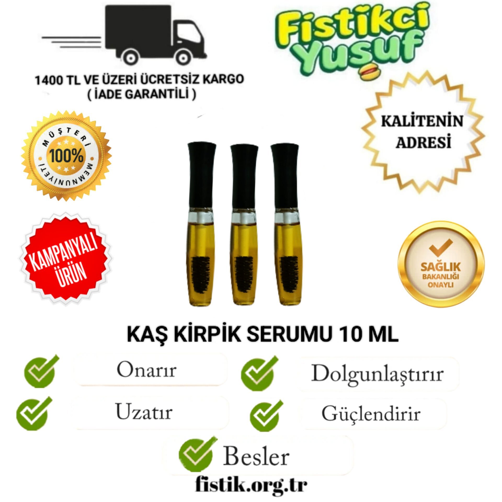 3 ADET KAŞ KİRPİK YAĞI