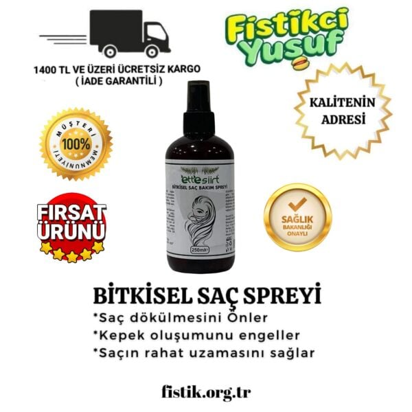 1 ADET BITTIM YAĞI SAÇ BAKIM SPREYİ 250 ML