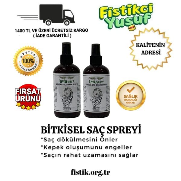 2 ADET BITTIM YAĞI SAÇ BAKIM SPREYİ 250 ML